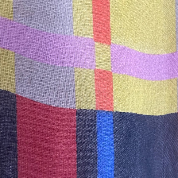 Colorful Plaid Women's Top - Picture 5 of 7